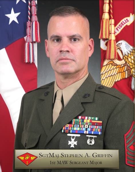 Sergeant Major Stephen A Griffin 1st Marine Aircraft Wing Biography