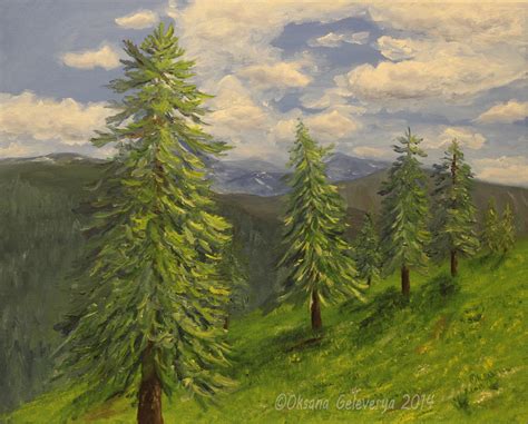 Alpine Trees by Oksana007 on DeviantArt