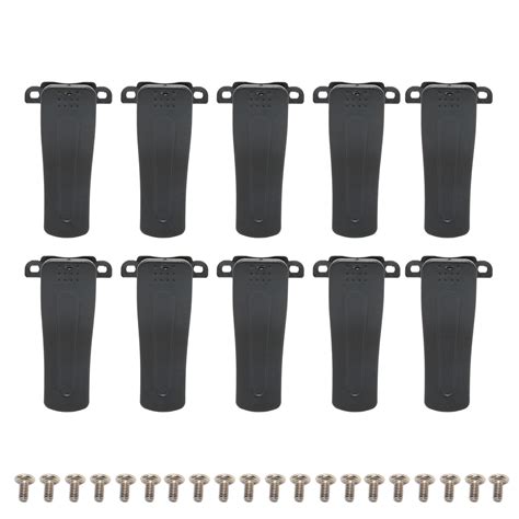 10pcs Radio Belt Clip Replacement Plastic 2 Way Walkie Talkie Belt Clip For Baofeng Bf 666s Bf