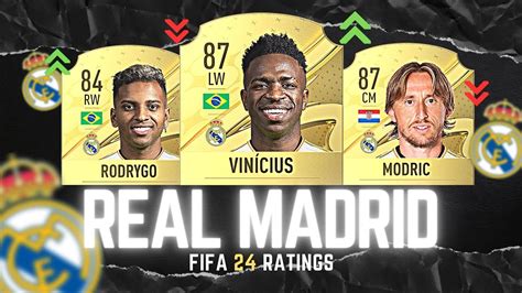 Fifa Real Madrid Player Ratings Youtube