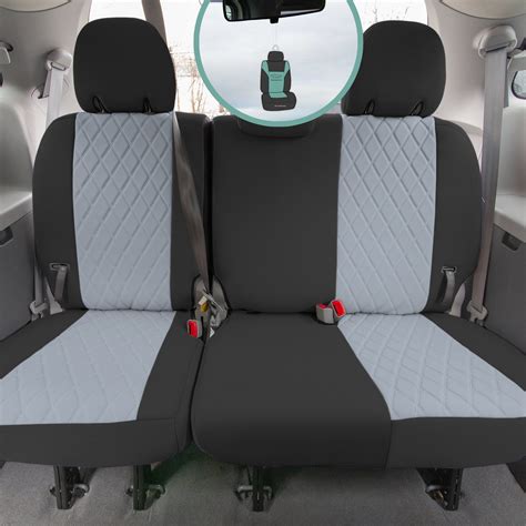 Fh Group Custom Fit Neoprene Car Seat Cover For 2011 2020 Toyota Sienna Gray 3rd Row Set Seat