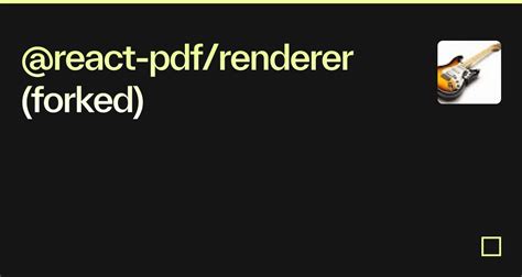 React Pdf Renderer Forked Codesandbox