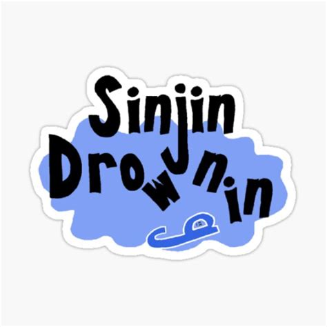 Sinjin Drowning Sticker For Sale By Selselrey Redbubble