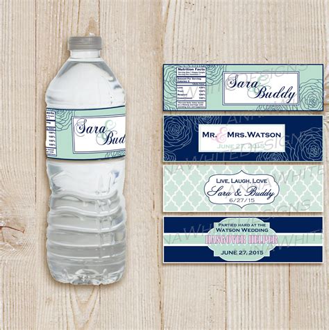 Water Bottle Printable Labels