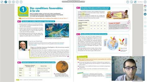 Cours de 6ème EIST les conditions favorables à la vie YouTube