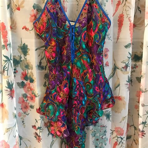 Victoria Secret Vintage Sheer One Piece Lingerie Gem