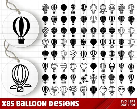 Hot Air Balloon SVG Bundle Hot Air Balloon PNG Bundle Hot Air Balloon