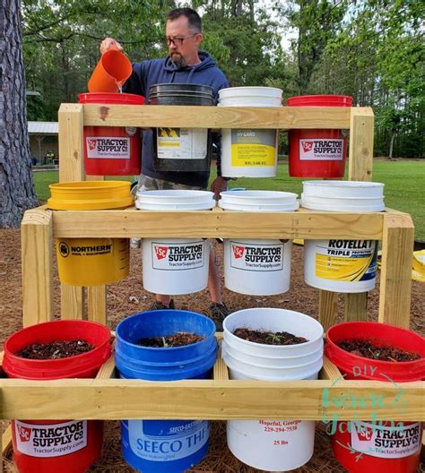 Bucket Planter Stand