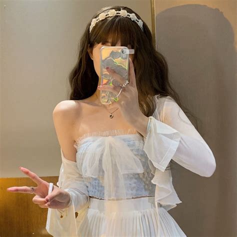 Womens Kawaii Ruffled Sheer Cardigan Kawaiifashion