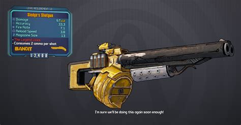 Sledges Shotgun Borderlands 2variant Chart Borderlands Wiki