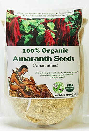 Indus Organics Amaranth Seeds 2 Lb Bag Sulfite Free