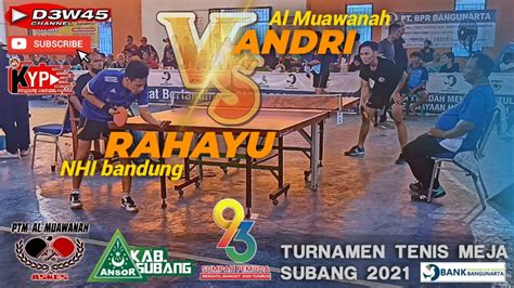 Rahayu Bandung Andri Bandung Turnamen Tenis Meja Cup Ii Pc Gp