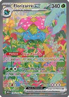 Florizarre ex 151 Encyclopédie des cartes du JCC pokemon fr