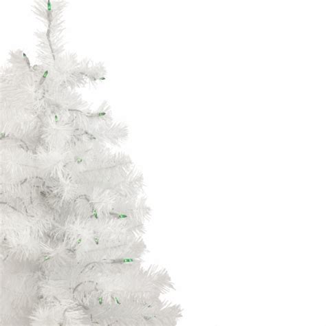 Northlight Pre Lit Slim White Pine Artificial Christmas Tree Green