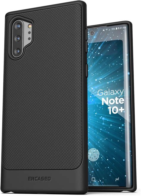 Encased Galaxy Note 10 Plus Case Thin Armor Slim Flexible Grip Phone Cover