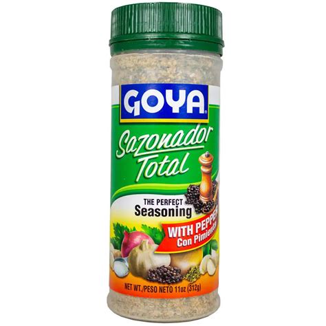 Goya Sazonador Total Con Pimienta 11 Oz 12 Case Goya Sazonador Total The Perfect Seasoning 312g