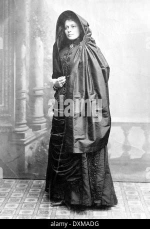 Maltese Woman In Traditional Dress During Valletta Carnival Malta Stock