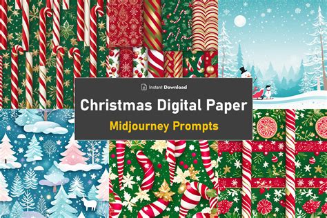 Christmas Digital Paper AI Prompts Graphic By Designlaz Creative Fabrica