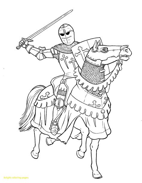 Medieval Knight Coloring Pages At Free Printable