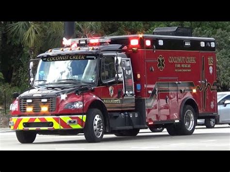 Coconut Creek Fire Dept Rescue 113 Responding YouTube