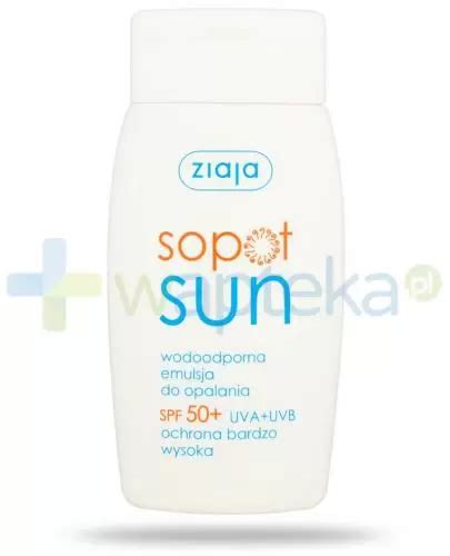 Ziaja Sopot Sun wodoodporna emulsja do opalania SPF50 125 ml ᐈ Cena