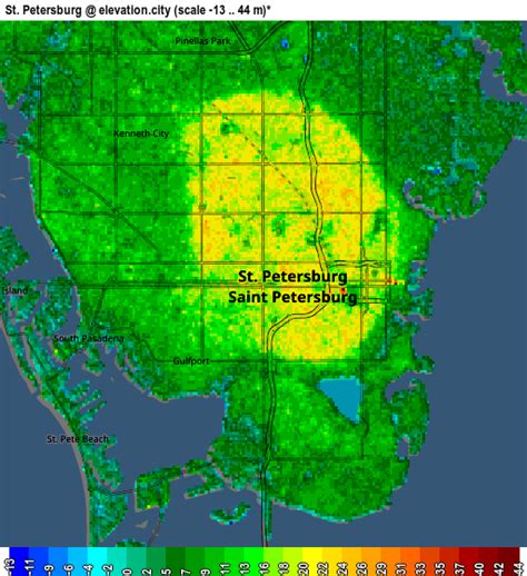 St Petersburg Elevation Map Cristy Claudetta