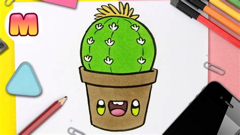 Como Dibujar Un Cactus Kawaii Dibujos Kawaii Faciles Como Dibujar