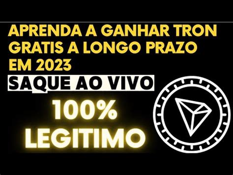 GANHANDO CRIPTOMOEDA TRON A LONGO PRAZO EM 2023MINERADORA DE TRON 1