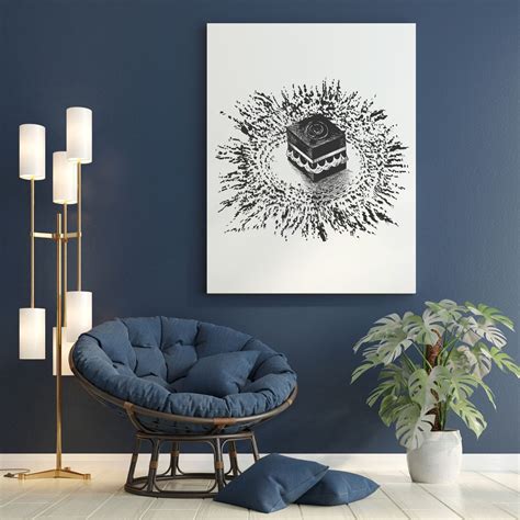 Kaaba Art Mecca Wall Art Kaaba Abstract Islamic Wall Art Etsy