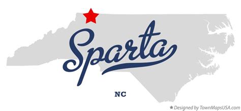 Map Of Sparta Nc North Carolina