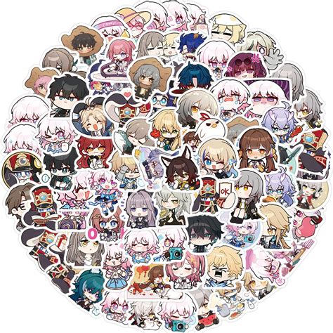 Buy Honkai: Star Rail Stickers 80pcs Cartoon Game for Variety Vinyl ...