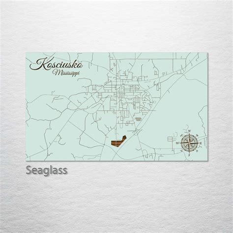 Kosciusko, Mississippi Street Map – Fire & Pine