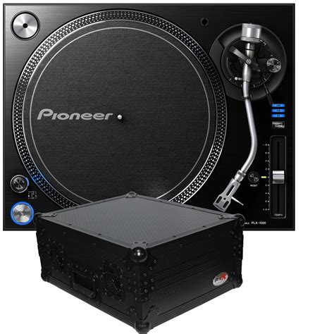 Pioneer Plx 1000 Direct Drive Dj Turntable With Ata Road Case Bundle