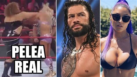 Charlotte Y Nia Jax Se Pelean De Verdad Amenazan A Roman Reigns