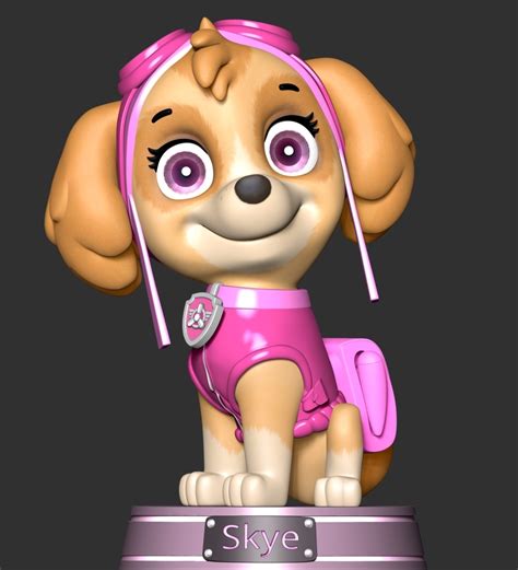 3d Datei Skye Paw Patrol 🐾・modell Zum Herunterladen Und 3d Drucken・cults