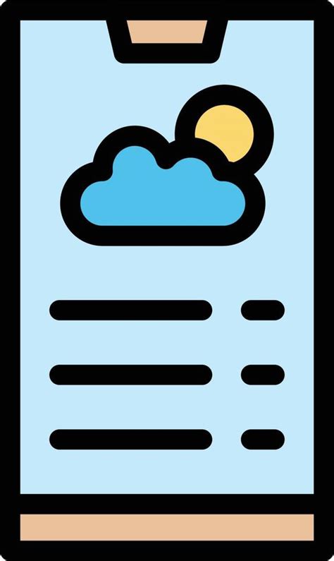 Weather app Vector Icon Design Illustration 14066070 Vector Art at Vecteezy