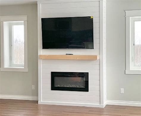 Build A Shiplap Fireplace Free Woodworking