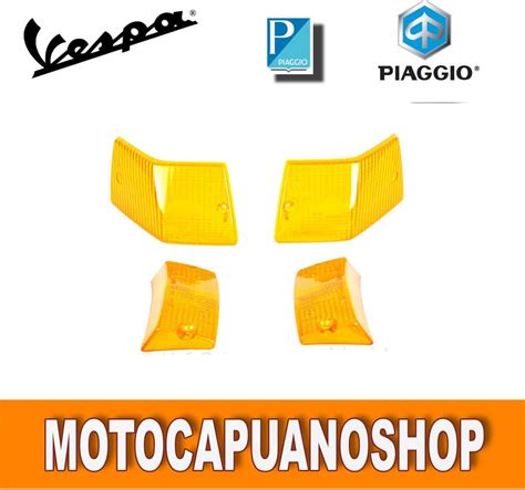 Kit Plastiche Anteriori Posteriori Gemme Arancioni Frecce Vespa Px