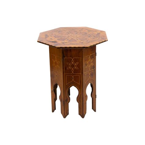 Inlaid Octagonal Table at 1stDibs