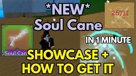 King Legacy SOUL CANE SHOWCASE In 1 MINUTE Roblox King Legacy Update