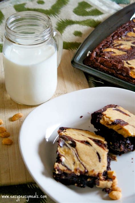 Peanut Butter Cheesecake Swirl Brownies Easy Peasy Meals