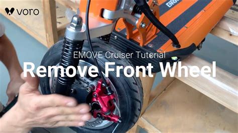 TUTORIAL How To Remove The Front Wheel For The EMOVE Cruiser Electric