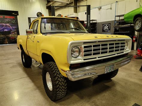 1975 Dodge Power Wagon 4x4 Short Bed 440 Yellow Runs And Drives