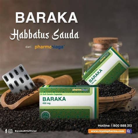 ORIGINAL BARAKA 450MG HABBATUS SAUDA CAPSULE 24 S IMMUNITY Shopee