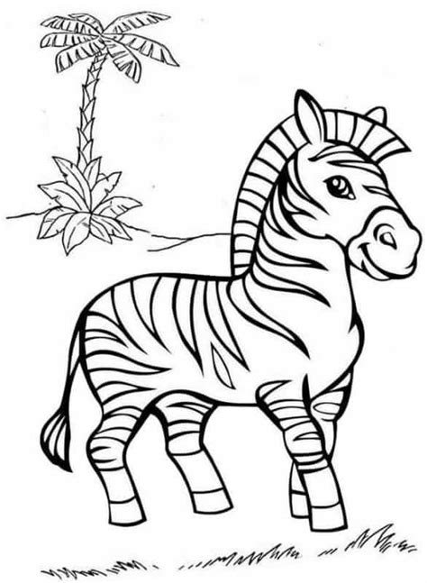 Zebras para Colorir 55 Desenhos Fofos para Imprimir Grátis