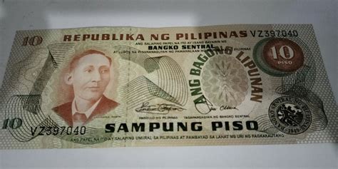 Old 10 Peso Bill, Hobbies & Toys, Memorabilia & Collectibles, Currency ...