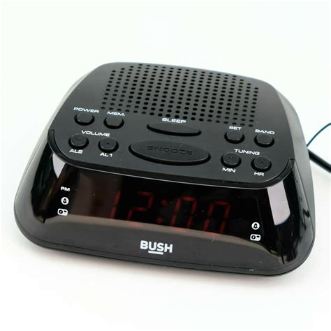 Bush Alarm Clock Radio Black