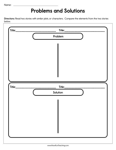 Pin on Problem and Solution - Worksheets Library