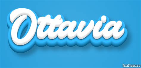 ottavia effetto testo  design del logo nome