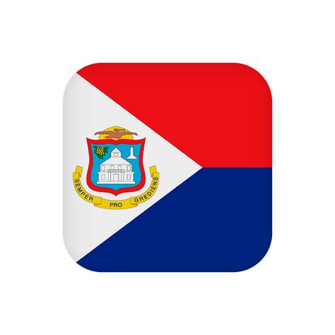 Sint Maarten flag, official colors. Vector illustration. 10421694 Vector Art at Vecteezy